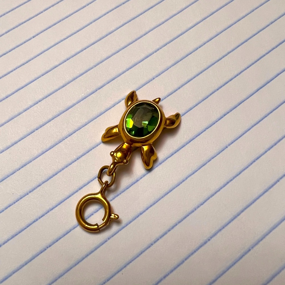 Monet turtle charm